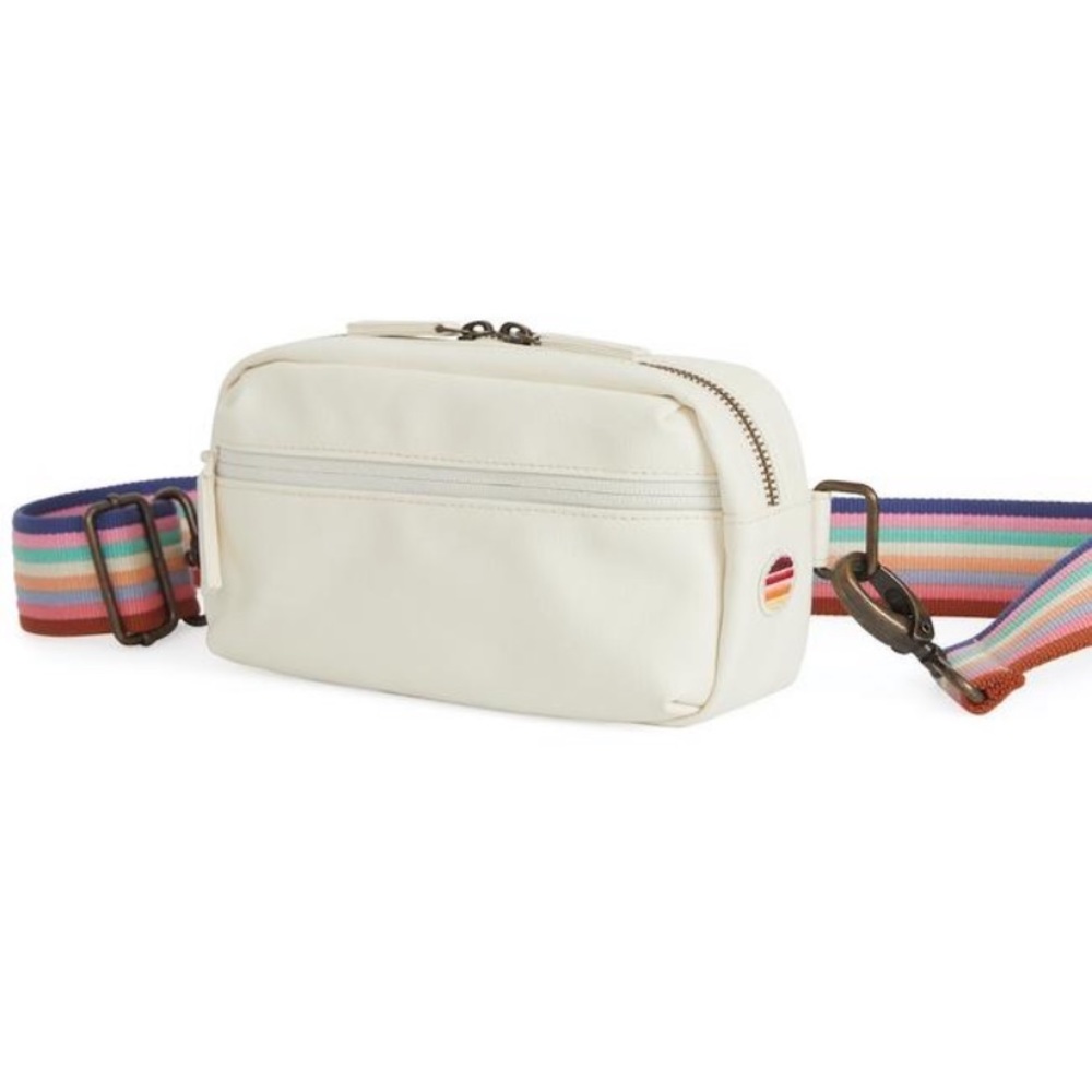 ISO- Fanny Pack in Natural/Bold Multi Stripe